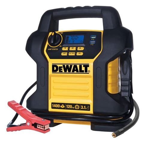 Maybe you would like to learn more about one of these? DEWALT 1400 Peak Amp Jump Starter with Digital Compressor | Tools - Shop Vacs - Shelving ...