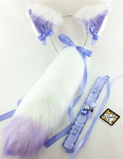 Cat Ear Headband Tail And Choker Setcat Costume Cat Ears Cat Tail