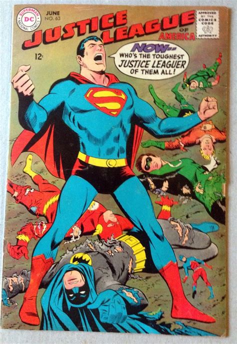 The justice league movie could feature the emergence of these four characters following the death of superman in the dc cinematic universe. | Justice League of America (1960) #63 VG/FN (5.0 ...