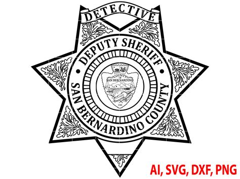 San Bernardino Police Department Badge Clipart