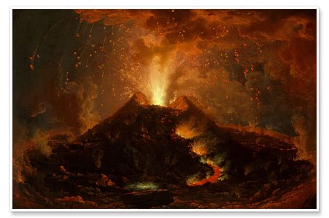 the eruption of vesuvius print by pierre jacques volaire posterlounge