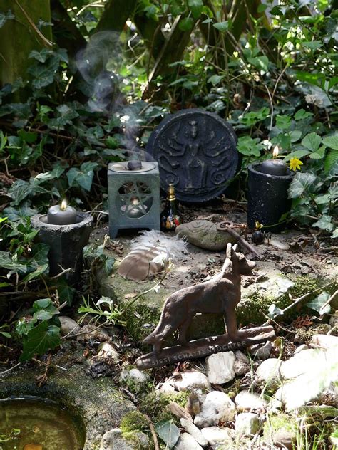 Hecate Outdoor Altar Witch Garden Witches Altar Witch Magic