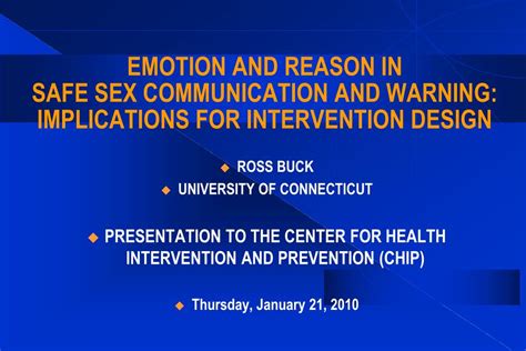 Ppt Emotion And Reason In Safe Munication And Warning Implications For Intervention