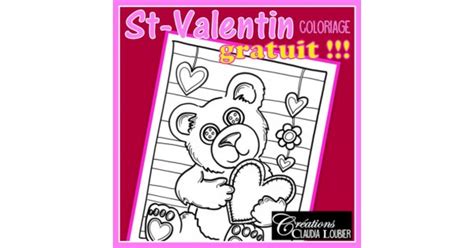Gratuit coloriage St-Valentin