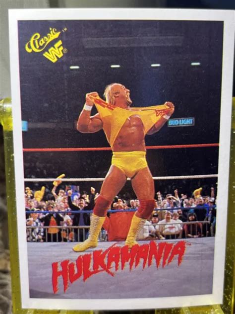 Wwf Wwe Hulk Hogan 90 1990 Classic Wrestling Card Hulkamania Titan