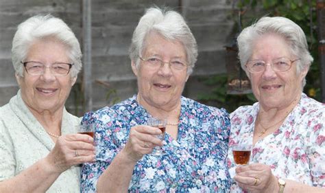 britain s oldest triplets three sisters celebrate as they reach 80 uk news uk