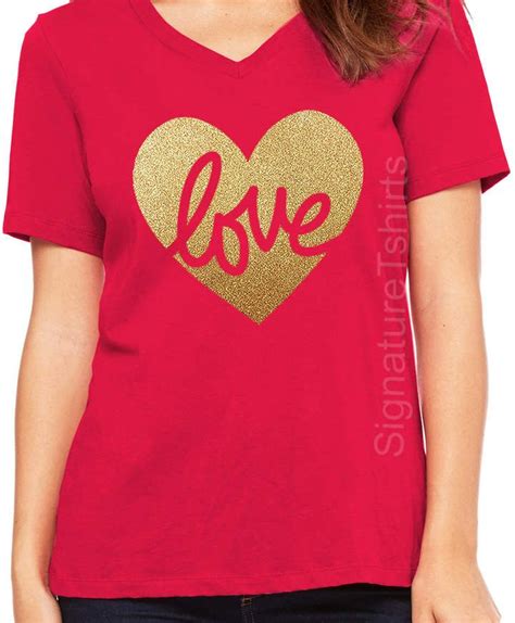 Etsy Valentines Day Shirt Womens V Neck Love Tshirt Heart Shirt Valentines Shirt Heart Of