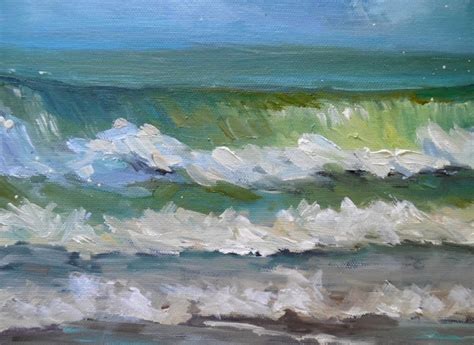 Carol Schiff Daily Painting Studio Panoramic Seascape Painting Daily