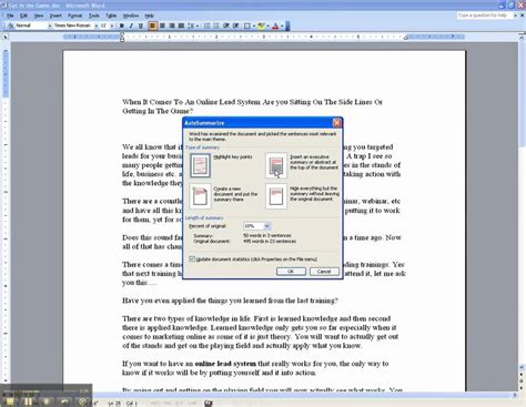 Quick summarize any text document. Copy Writing Tips - Auto Summarize Tool - YouTube