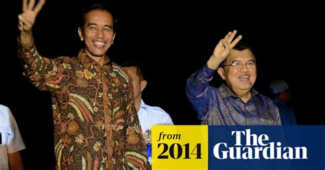 Indonesias President Elect Joko Widodo Calls For Unity Indonesia The Guardian