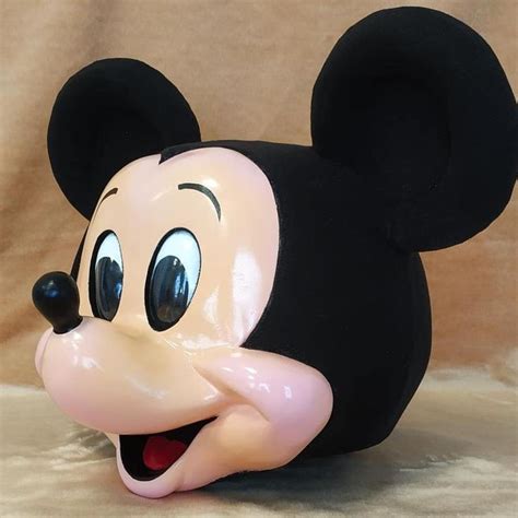 Head Mickey Mouse Mickey Mouse Mask Mickey Mouse Costume Etsy In