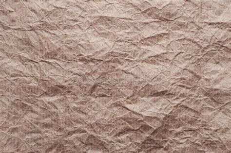 Crumpled Kraft Paper Texture Crumpled Recycled Brown Paper Stock Image