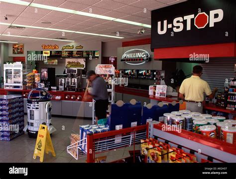 U Stop Gas Station Interior Lincoln Nebraska Usa Stock Photo Alamy