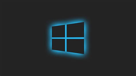 1366x768 Resolution Windows 10 Logo Blue Glow 1366x768 Resolution