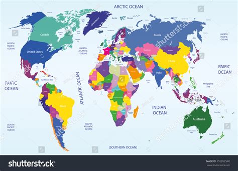 Geopolitical World Map ~ Chocakekids