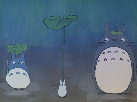 Totoro With Umbrella Drawing
