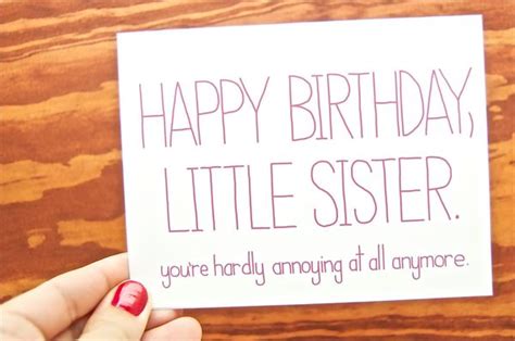 Quotes Happy Birthday Little Sister Meme Wall Leaflets