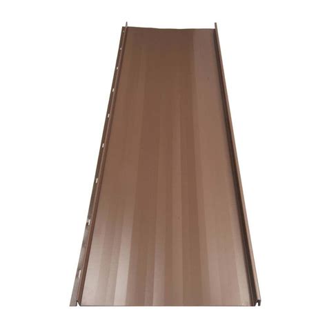 Fabral Residential 12 Ft Standing Seam Galvanized Steel Roof Panel In
