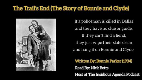 The Trails End Bonnie Parker 1934 The Story Of Bonnie And Clyde