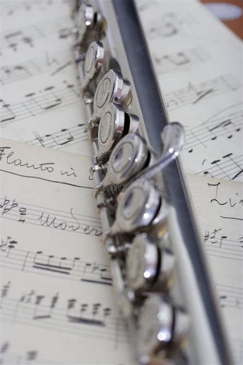 Flute And Old Sheet Music Stock Photo Image Of Color 8216166