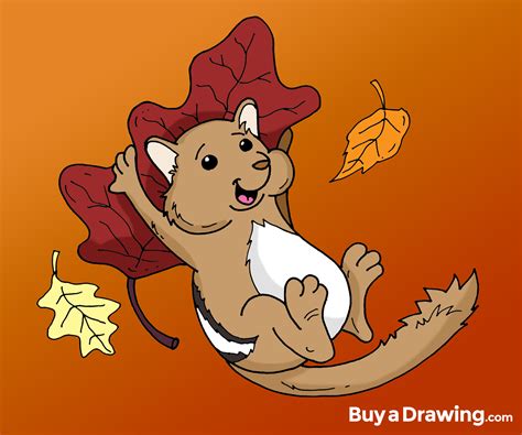 Fall Leaves Cartoon Drawing Were Going To Draw 6 Dengan Santai