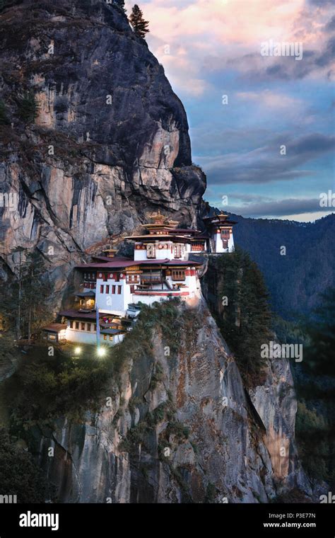 The Majestic Tiger S Nest Monastery Hanging On The Cliff Side Of