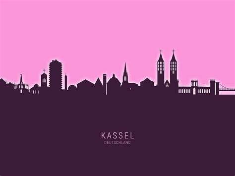 Kassel Germany Skyline Digital Art By Michael Tompsett