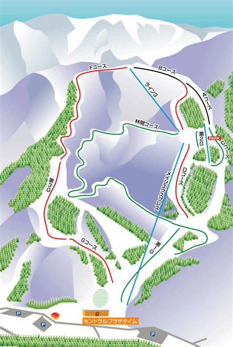 Snow Valley Toga Piste Map Trail Map