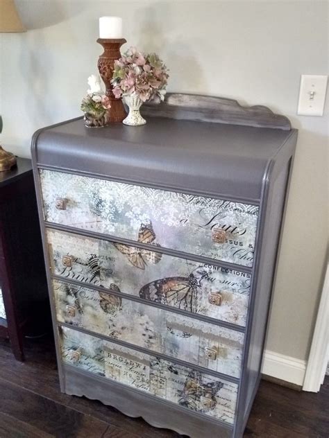 Pin By Mary Lou Rogers On Dresser Makeover Waterfall Furniture Art