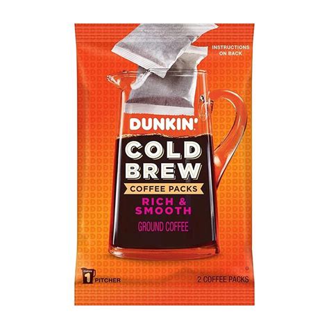 Dunkin Donuts Cold Brew Coffee Packs Ngt