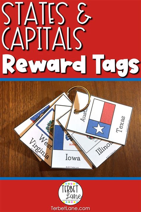 States And Capitals Reward Tags States And Capitals History Teaching