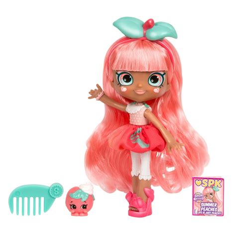Shopkins Shoppies Doll Summer Peaches With Her Shopkins Bff Sweetie Le