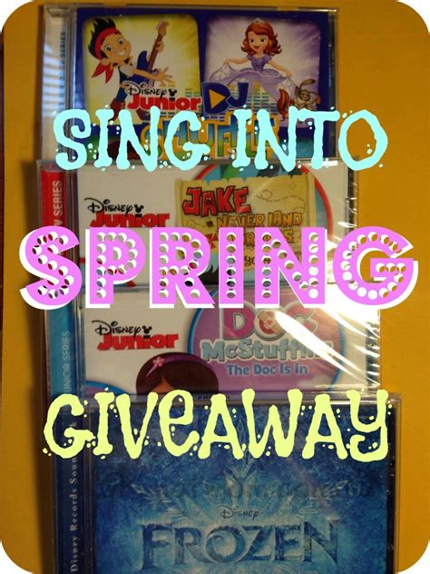Sing Into Spring Giveaway ~ Win A Pack Of Disney Cds