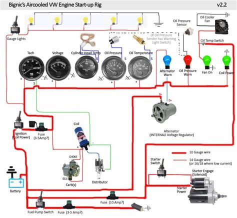 air cooled vw wiring diagram easywiring