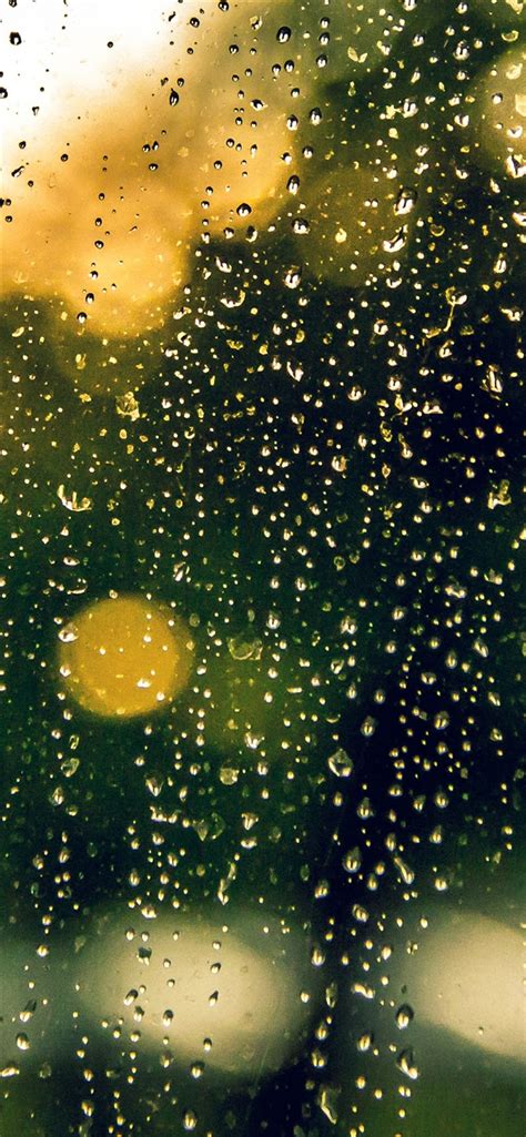 Rain Window Bokeh Iphone X Wallpapers Free Download