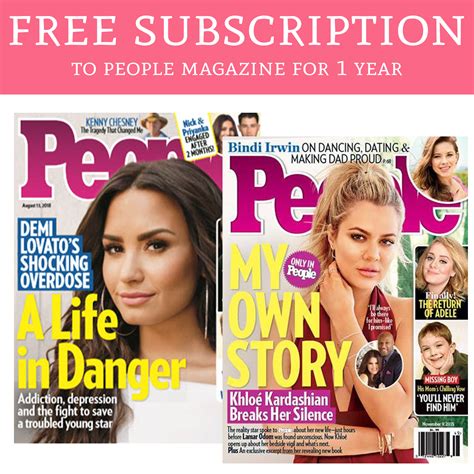 OMG! FREE 1 Year Subscription to People Magazine! - Deal Hunting Babe