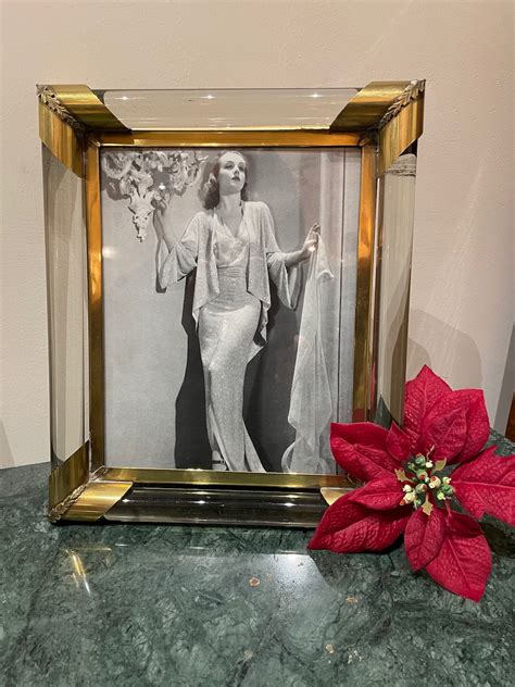 Glamorous Art Deco Glass And Brass Picture Frame Picture Frames Art