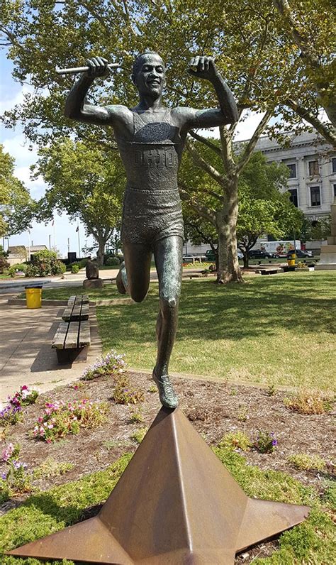 Jesse Owens Olympic Champion · Ohio Outdoor Sculpture