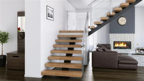 Floating Stairs Design Straight 90° Turn Switchback Custom Viewrail