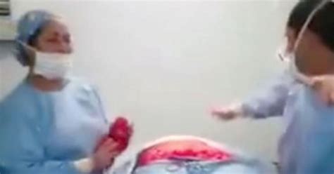 Surgeon And Nurse Dancing During An Operation Caught On Camera But Is