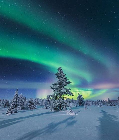 Via Majorstreetstyle Unknowm Northern Lights Winter Scenery Aurora