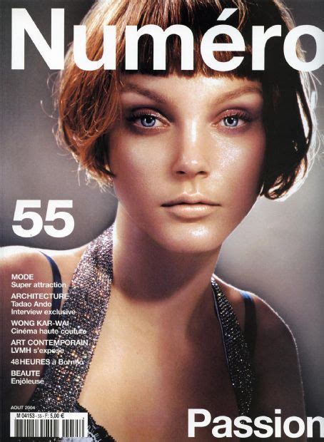 Jessica Stam Numero Magazine August 2004 Cover Photo France