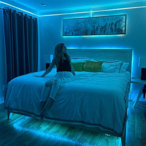 Led Light Tape Led Lighting Bedroom Room Transformation Neon Bedroom