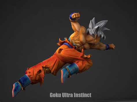 Goku Ultra Instinct 3d Model Cgtrader