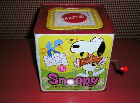 1966 Mattel Snoopy In The Music Box Toy 26 Nostalgia Pinterest