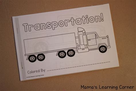 Transportation Coloring Pages Mamas Learning Corner