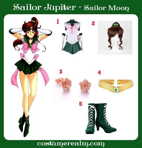 Dress Like Sailor Jupiter From Sailor Moon Diy Sailor Jupiter Costume Cosplay Halloween
