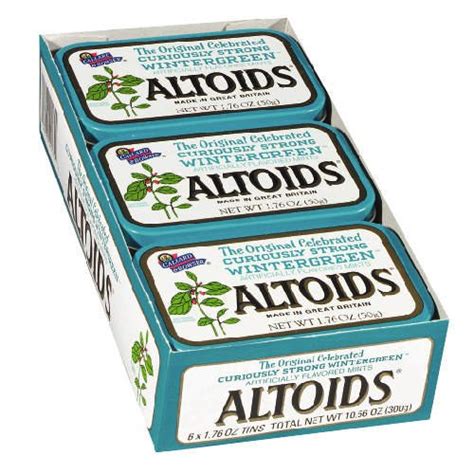 Candy And Chocolate Altoids Wintergreen Mints 6 Count