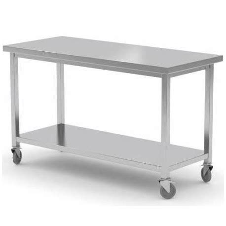 Table de travail centrale 600 (8 longueurs). Tables de travail inox professionnelles