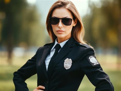 Premium Ai Image Policewoman Is Carefully Examining The Crime Scene